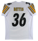 Jerome Bettis Authentic Signed White Pro Style Jersey Autographed BAS Witnessed