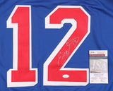 Eddie Olczyk Signed New York Rangers Jersey (JSA COA) 1994 Stanley Cup Champion