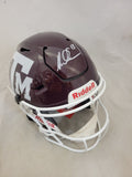 MIKE EVANS SIGNED TEXAS A&M AGGIES F/S SPEEDFLEX HELMET BECKETT QR