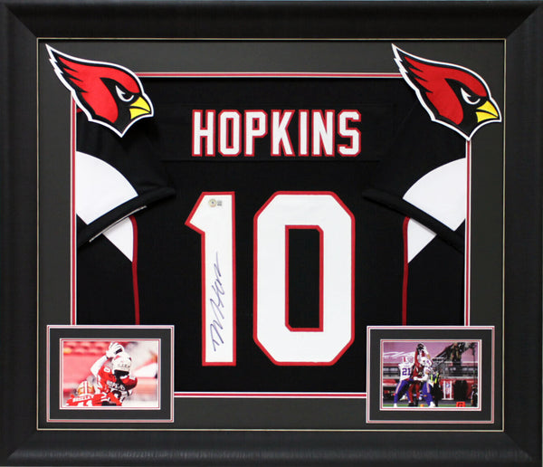 DeAndre Hopkins Authentic Signed Black Pro Style Framed Jersey Autographed BAS