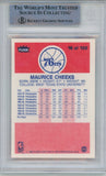 Maurice Cheeks Autographed 1986 Fleer #16 Trading Card Beckett 43869