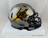 Jake Plummer Autographed Arizona State Chrome Mini Helmet- Beckett Auth *White