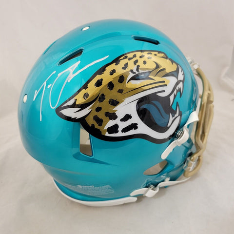 TREVOR LAWRENCE SIGNED JACKSONVILLE JAGUARS F/S FLASH SPEED AUTH HELMET FANATICS