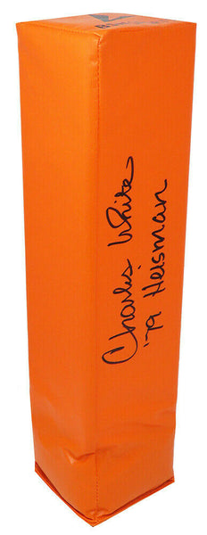 Charles White Signed Orange Endzone Football Pylon w/79 Heisman (SCHWARTZ COA)