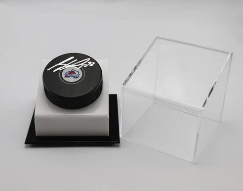 Gabriel Landeskog Signed Game Colorado Avalanche Puck with Case and JSA