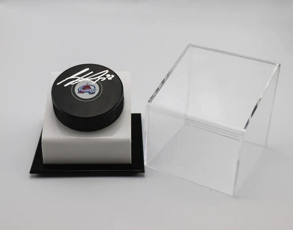 Gabriel Landeskog Signed Game Colorado Avalanche Puck with Case and JSA