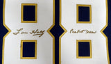 NOTRE DAME LOU HOLTZ AUTOGRAPHED BLUE JERSEY PERFECT SEASON STEINER HOLO 177478