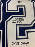 Emmitt Smith Autographed Dallas Cowboys Mitchell Ness Jersey 3 x CHAMP Beckett B