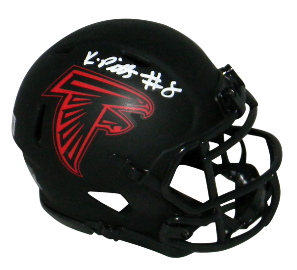 KYLE PITTS AUTOGRAPHED SIGNED ATLANTA FALCONS ECLIPSE SPEED MINI HELMET BECKETT