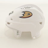 Sonny Milano Signed Anaheim Ducks Mini Helmet (Fanatic) NHL Career 2015 -Present