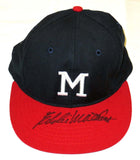 Eddie Matthews Autographed Milwaukee Braves Hat Beckett Authenticated