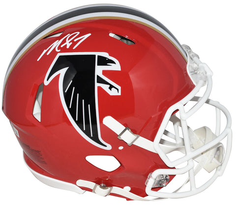 MICHAEL VICK AUTOGRAPHED ATLANTA FALCONS RED AUTHENTIC SPEED HELMET BECKETT