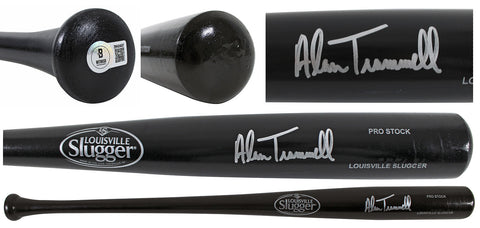 Tigers Alan Trammell Signed Black Rawlings Big Stick Baseball Bat BAS Witnessed