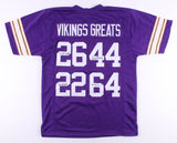 Vikings Greats Jersey Signed by (4) R.Smith, C.Foreman, P.Krause, R.McDaniel JSA