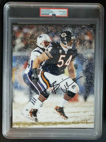 BRIAN URLACHER BEARS HOF 8 x 10 PHOTO PSA DNA Encapsulated AUTOGRAPH SIGNED