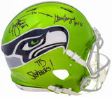 STEVE LARGENT & ZORN AUTOGRAPHED SEAHAWKS FLASH FULL SIZE AUTHENTIC HELMET TD!