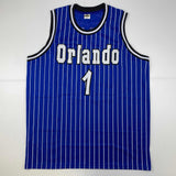 Autographed/Signed Anfernee Penny Hardaway Orlando Blue Jersey PSA/DNA COA