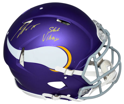 DALLAS TURNER AUTOGRAPHED MINNESOTA VIKINGS AUTHENTIC SPEED HELMET BECKETT