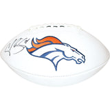 Champ Bailey Autographed/Signed Denver Broncos White Logo Football Beckett 48645