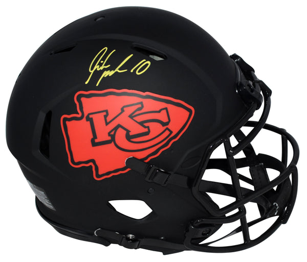 ISIAH PACHECO SIGNED KANSAS CITY CHIEFS ECLIPSE AUTHENTIC SPEED HELMET BECKETT