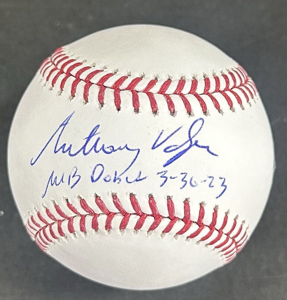 Anthony Volpe Yankees Signed Official MLB Debut Baseball Rookie Auto Fanatics