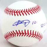 Yuli Gurriel Autographed Rawlings OML Baseball w/Insc -JSA W Auth *Blue