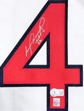 David Ortiz Red Sox Signed HOF 22 Nike Authentic White Jersey BAS/Papi Holo