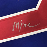 Autographed/Signed Mike Eruzione Blue Team Miracle On Ice 1980 Jersey JSA COA