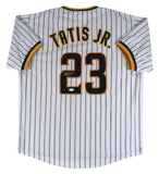 Fernando Tatis Jr. Authentic Signed White Pinstripe Pro Style Jersey JSA