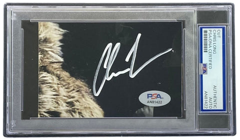 Chris Long Signed Slabbed Philadelphia Eagles Cut Signature PSA