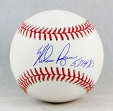 Nolan Ryan Autographed Rawlings OML Baseball With 5714 K's - AIV Hologram *Blue