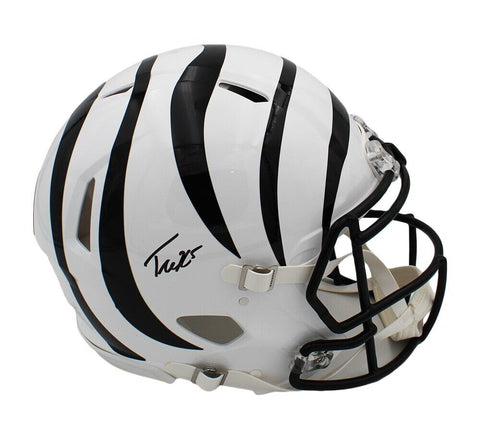 Tee Higgins Signed Cincinnati Bengals Speed Authentic Alternate White NFL Helmet