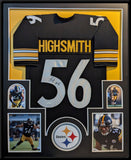 FRAMED PITTSBURGH STEELERS ALEX HIGHSMITH AUTOGRAPHED SIGNED JERSEY JSA COA