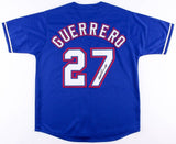 Vladimir Guerrero Signed Rangers Jersey (JSA COA) A.L. Most Valuable Player 2004