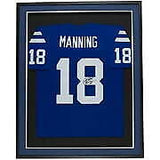 Peyton Manning Signed Framed Indianapolis Colts Blue Nike Jersey Fanatics