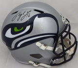 TYLER LOCKETT AUTOGRAPHED SEAHAWKS AMP FULL SIZE SPEED HELMET MCS HOLO 159136