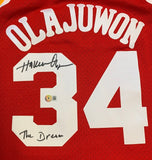 Hakeem Olajuwon Autographed Houston Rockets Mitchell & Ness Jersey DREAM Beckett