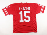 Tommie Frazier Signed Nebraska Cornhuskers Jersey (JSA) 1994 & 1995 Champion Q.B