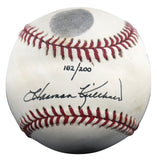 Twins Harmon Killebrew Signed Thumbprint Baseball LE #'d/200 w/ Display Case BAS