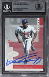 Expos Vladimir Guerrero Authentic Signed 1996 Leaf Signature #110 Card BAS Slab