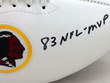 Joe Theismann Autographed Washington Logo Football W/ MVP- JSA Auth *Black