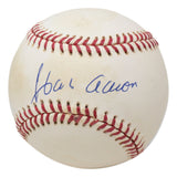 Hank Aaron Signed Milwaukee Braves National League Baseball BAS LOA AB51347