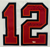 TOM BRADY Autographed "SB LV MVP" White Buccaneers Nike Elite Jersey FANATICS