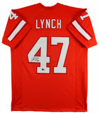 John Lynch Signed Tampa Bay Buccaneers Creamsicle Jersey (Beckett Hologram) Bucs