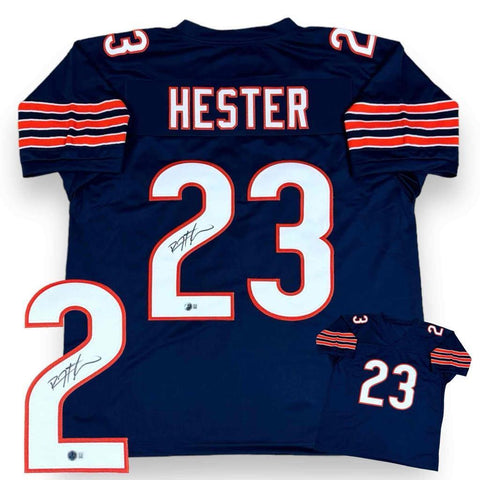 Devin Hester Autographed SIGNED Jersey - Navy - Beckett Authenticated