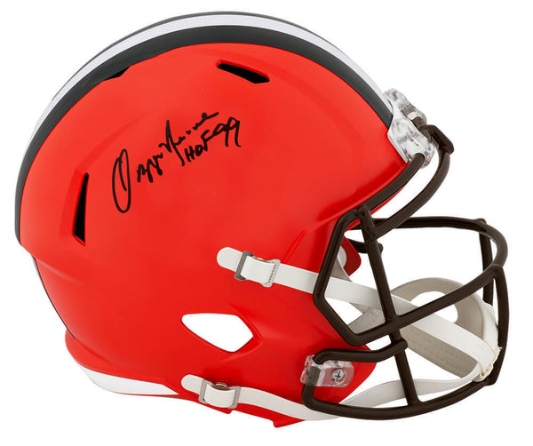 Ozzie Newsome Signed Browns Riddell Full Size Speed Rep Helmet w/HOF'99 (SS COA)