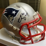 Sony Michel Signed New England Patriots Mini Helmet Beckett