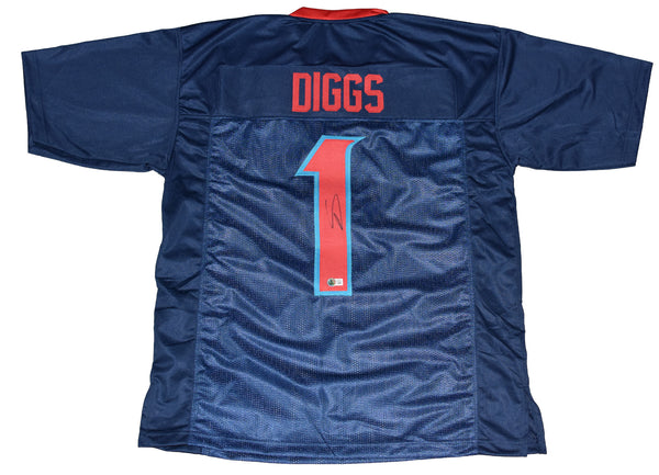 STEFON DIGGS AUTOGRAPHED HOUSTON TEXANS 2024 NEW #1 H-TOWN JERSEY BECKETT