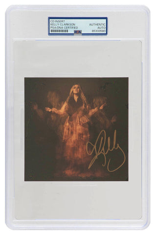 Kelly Clarkson Signed 'Chemistry' 5x5 CD Insert - (PSA/DNA Encapsulated)