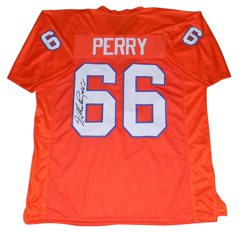 WILLIAM PERRY SIGNED AUTOGRAPHED CLEMSON TIGERS #66 ORANGE JERSEY JSA